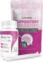 NutraBlast Boric Acid Vaginal Suppositories 600mg Bundle med applikator, 30 Suppositorier og 15 Applikatorer - Feminin Care - laget i USA