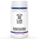 Trans-Resveratrol - 60 500mg kapsler - 3rd Party COA Levert med alle deler# - Pure Resveratrol - Ingen fyllstoffer