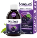 Sambucol Black Elderberry Syrup - Sambucus Elderberry Syrup for voksne Immun Support, Elderberry Liquid, Elderberry Extract, Glutenfri - 7,8 Fl Oz