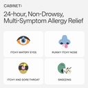 Cabinet: Fexofenadin Hcl 180mg Allergi Relief Tabletter Ikke-Drowsy Antihistamine For Innendørs og Utendørs HSA / FSA (Aluminum - 30 greve)
