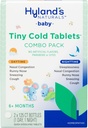 Hylands Baby Tiny kalde tabletter, dag og natt verdi pakke, spedbarn og baby kalde medisin, decongestant, Runny nese og cough relief, 250 hurtig-dissolverende tabletter