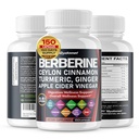 Berberine Ceylon Cinnamon - All-in-1 Supplement med Bitter Melon AvG Gymnema sylvestre Turmeric Melk Thistle Licorite Holy Basil Fenugreek Banaba