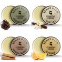 Beard Balm for menn - Leave i Beard Conditioner - Styling Balm laget med naturlig avledet Beard Butter, Argan & Jojoba Olier (1 Ounce (pakke med 4), Citrus, Vanilla, Sandalwood, & Cedarwood)