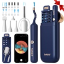 Bebird Earsight Plus R37R ørerensekamera Wax fjerningsverktøysett, Fleksibel ørevidde Otoscope Camera Light, Visual Ear Picker Trådløs øreveksfjerner Tweezers for voksne og barn