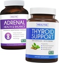 Bundle of Thyroid Support & Adrenal Support - Fullstendig balanse Bundle Thyroid Support with Iodine Forbedre din energi og Adrenal Support & Cortisol Manager (Non-GMO) Kraftig Adrenal helsestøtte