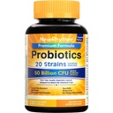 NewRhythm Probiotics 50 milliarder CFU 20 Strains, 120 Veggie Capsules, målrettet frigjøringsteknologi, magesyre motstandsmiddel, Ingen behov for kjøleskap, pakke av 1, ikke-GMO, Glutenfri