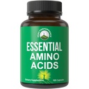 Alle 9 essensielle aminosyrer Supplement. Kapsler med 3X mer leucin for muskel gjenoppretting, vekst. EAA Supplement bedre enn BCAA / BCAAS grened kjede Aminos syre. USA testet EAAs for menn + kvinner