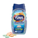 TUMS Smoothies Ekstra styrke Antacid Chewable tabletter for Heartburn Relief, Assortert frukt - 60 greve (pakke med 1)