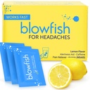 Blowfish for hodepine | Ny maksimal styrke Effervescent Formula behandler hodepine raskt (1 pakke)