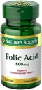 Folinsyre 800 mcg tabletter Maks styrke, 2 flasker (250 telle)
