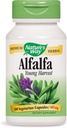 Naturens måte Alfalfa blader, 1,215 mg, 100 vegetariske kapsler, pakke med 2