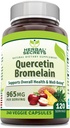 Herbal Secrets Quercetin 800mg med Bromelain 165mg, Veggie Capsules Supplement | Ikke-GMO | Glutenfri | laget i USA (965 mg, 240, greve)