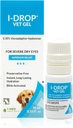 I-DROP Vet Gel: Pet Eye Drops for hunder | Lubricat akutte/seasonal tørre øyne | Superior Comfort | Langstrakt relief | Færre applikasjon nødvendig, 0,30% Hyaluronan | Multidose flaske | En flaske 10 ml