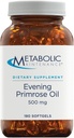 Metabolsk vedlikehold kveld Primrose oljekapsler - 500 Milligram, kaldt presset GLA + LA (180 Softgels)