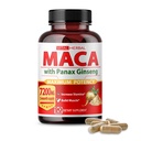 Vital Herbal Maca Root Complex med Ashwagandha, Tongkat Ali, Tribulus, Horny Goat Weed & Panax Ginseng – Herbal støtte for energi og ytelse – 90 dagers levering