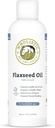 Wholistic Kjæledyr Organics Flaksfrø Olje: Økologisk Flaksfrøolje for hester -Flax Olje Hest Supplement med antioksidant rik Rosemary og Omega 3, 6 fettsyrer for kardio, immun, hud og coat Helse-16 Oz