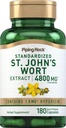 Piping Rock St. John's Wort Capsules | 4800 mg | 180 piller | ekstrakt Supplement for kvinner og menn | Ikke-GMO, Glutenfri