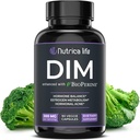 DIM Supplement 300mg - Diindolmetan med Broccoli & BioPerine - Hormon Balance Support for kvinner og menn, Estrogenmetabolisme, Menopause Relief & Hormonal Acne Control - 90 Vegan Caps