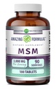 Amazing Formler MSM (Metylsulfonylmetan) Supplement | 1500 Mg Per Serving Supplement | 180 Tabletter Ikke-GMO | Glutenfri |