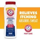 Arm & Hammer Athlete fot pulver - Antifungal behandling for føtter med baking soda - leeves kløe, brenning og Odor - klinisk bevist formel - 3,5 oz 4 pakke (4)