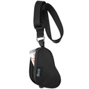 Beautyflier Astma Inhaler Case Lanyard Holder Keychain Reise Handy Mini Veske for voksne og barn, inkluderer ikke inhaler (svart)