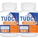 2000mg Tudca Liver Support Supplement, Tudca Bile Salt med Melke Thistle og Nac,120 Kapsler i 60 dager,Support for lever, avgift, Immune System
