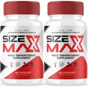 Rise Labs Størrelse Max piller for menn, størrelse Max naturlige og effektive kapsler, størrelse Max støtter kroppen å utføre lengre og bedre, størrelse Max Supplement anmeldelser (120 Kapsler) (pakke av 2)