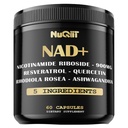 NAD+ Supplement med Nicotinamid Riboside, Resveratrol, Quercetin, Turmeric, Rhodiola Rosea - 60 Count