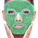 ZNÖCUETÖD Face Eye Mask Ice Pack for å redusere puffiness, poser under øynene, Puffy Mørke sirkler, Migraine, Hot/Kold pakke med myk Plush backing (grønn #43)