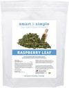 Smart og enkel bringebær leaf | Heste Moody Mare Supplement | Økologisk hele leaf | Single Ingredient | Equine Supplement | 56 Serveringer | 0,5 lb Bag