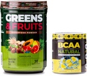 Nutrologi Grønn og frukt pulver-naturalt laget supermat, sjokolade (30 serveringer) BCAA naturlig, plantebasert BCAA pulver, sitronade flavor (30 serveringer)