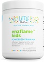 Små DaVinci Enzflame Kids - pulverdrikkblanding Supplement for å støtte muskel og felles komfort, mobilitet og immunhelse * - Med kalsium, natrium, enzymer, DMG, og mer - Orange Flavor - 30 Services