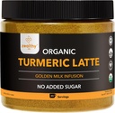 Organic gurkemeie latte pulver – USDA Certified, Ingen tilsatt sukker gurkemeie Supplement med ceylon kanel, Zealty Life, 45 Serveringer