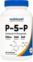 Nutricost P5P vitamin B6 Supplement 100 mg, 240 kapsler (Pyridoxal-5-fosfat) - Vegetarvennlig, ikke-GMO, Glutenfri