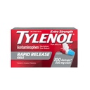 Tylenol ekstra styrke Acetaminophen Rapid release geler, smertefri og feber Reduser, Gelcaps med laser-Drilled hull for rask frigivelse, Gentle på magen, 500 mg Per Gelcap, 100 greve OTC medisin