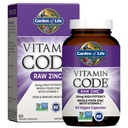 Hage av liv sink kosttilskudd 30 mg høy styrke rå sink og vitamin C multimineral supplement, vitamin kode vitaminer spor mineraler og probiotika for hud helse og immun støtte, 60 vegansk kapsler