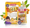 Catalo Barns DHA Formula Fish Oil Supplements, Chewable Softgels, 200mg DHA per servering, Omega-3, naturlig oransje Flavor for barn, for hjernefunksjon og øyeutvikling, lett å ta, 50 Softgels