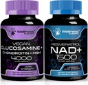 WELLNESS LABSRX Glukosamin Chondroitin MSM ® NAD Supplement Kapsler