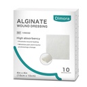 Dimora kalsium alginate sårkjole, 4'' x 4'' patches, 10 Individuelle sterile pader, myk og høyabsorbent kjole Gauze, ikke-svak pads