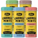 Viter energi 40mg Koffeinmynter - Sukkerfri, B-vitaminer, Vegan, Boosts Fast Energized Alert Focus, Koffeinert Nootropic Supplement Piller (variety Flavors, 20mcs, 5 Pack, 100mcs Totalt)