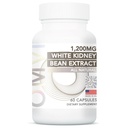 Omvi Formler, Njurestøtte Supplement, Hvit Nyrebønner Ekstrakt 1200 mg, Nyrerens for menn og kvinner, Støtte for normal urinveistrakt helse, 60Capsules