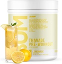 RAW Pre Workout pulver, Thavage (Lemonade) - Chris Bumstead Sports Ernæring Supplement for menn og kvinner - Cbum Pre Workout for å jobbe ut, Hydration, Mental Focus & Energi - 40 Serveringer