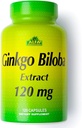 ALFA VITAMINS Ginkgo Biloba 120mg støtter hjernefunksjon og minnestøtte - 120 Kapsler