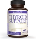 Thyroid støtte med jodin, vitamin B12 og 12 andre essensielle ingredienser - sunn Thyroid, lykkelig liv. Revitalisere metabolisme, energi og kognitiv helse. 60 Kapsler