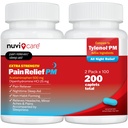 Ekstra styrke smerte relief PM - Acetaminophen 500 mg & Diphenhydramine 25 mg - Sammenligne med Tylenol PM Extra styrke søvnhjelp - Voksen PM smertefri for nattesmerter og smerter (100 tabletter)