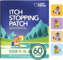 CAPY Bug Bite Itch Relief Patches for barn - 60 greve, reise og camping Essentials, Hydrokortison Alternative, Itch Relief Stickers for Mosquito & Bug Bites