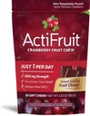 Enzymatisk terapi Acti Fruit Cranberry Supplement med Cran-max, 500 mg, 20 myk Chews, bokser (pakke på 2)
