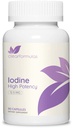 Høy potens Kalium jodin Supplement - Kalium jodid USP og gratis jodinkapsler 12,5 mg presise doseringsblanding - Kapselalternativ til Lugols Supplement for Thyroid energi og immunitet (3 måned)