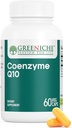Greeniche Coenzym Q10, 60 Caps, høy absorpsjon Coq10, Vegan, Glutenfri