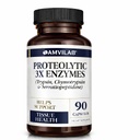 Proteolytiske enzymer 3X - Trypsin, Cymotrypsin & Serrapeptidase - Reduserer Edema & Irritation fra vevsskade - støtter Body Wellness & Recovery - Kosttilskudd - 90 Kapsler